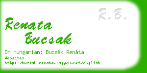 renata bucsak business card