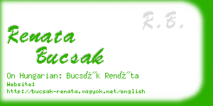 renata bucsak business card